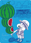 One Piece – Shueisha NatsuComi 2026 – Suica Luffy MetaKira Promo Card MT