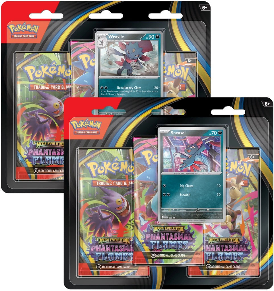 Pokemon TCG: ME02 Phantasmal Flames 3-Pack Blister